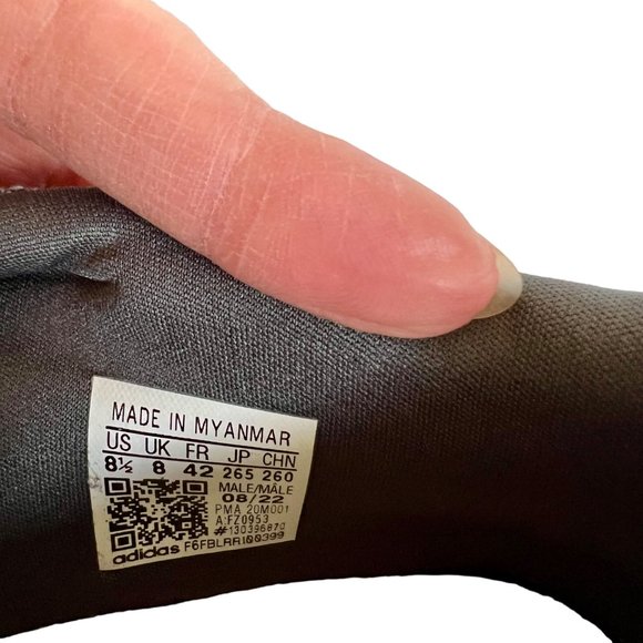 Adidas Lite Racer Sneakers Gray Grey Running Shoes Tennis Mens Size 8.5 EU 42 - Picture 7 of 8